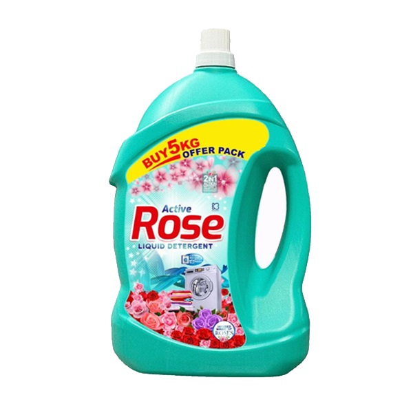 ACTIVE ROSE LIQUID DETERGENT 5 L